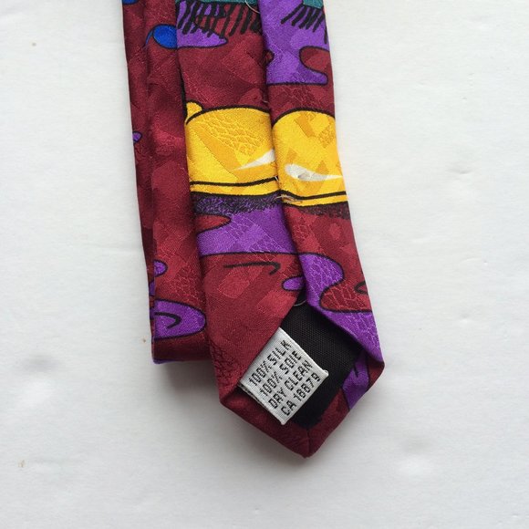 Disney Leeds International Mens Tie Mickey Minnie Mouse Music Theme 100 % Silk - Picture 4 of 8